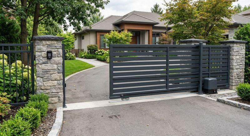 Driveway Fence Installation in Roswell, GA