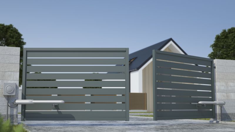 Elegant Metal Driveway Gate