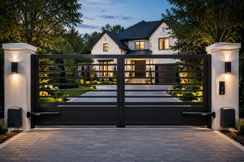 Motorized Gate Installation in Roswell, GA